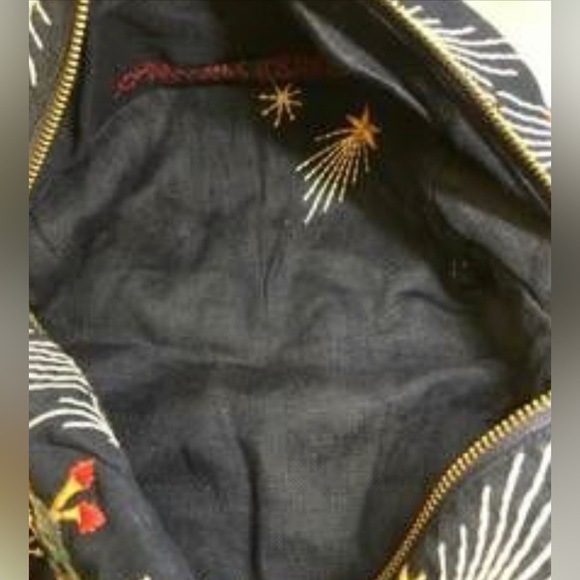 🆕 Johnny Was Lissa Makeup Bag Sapphire Blue NWT - Picture 11 of 12